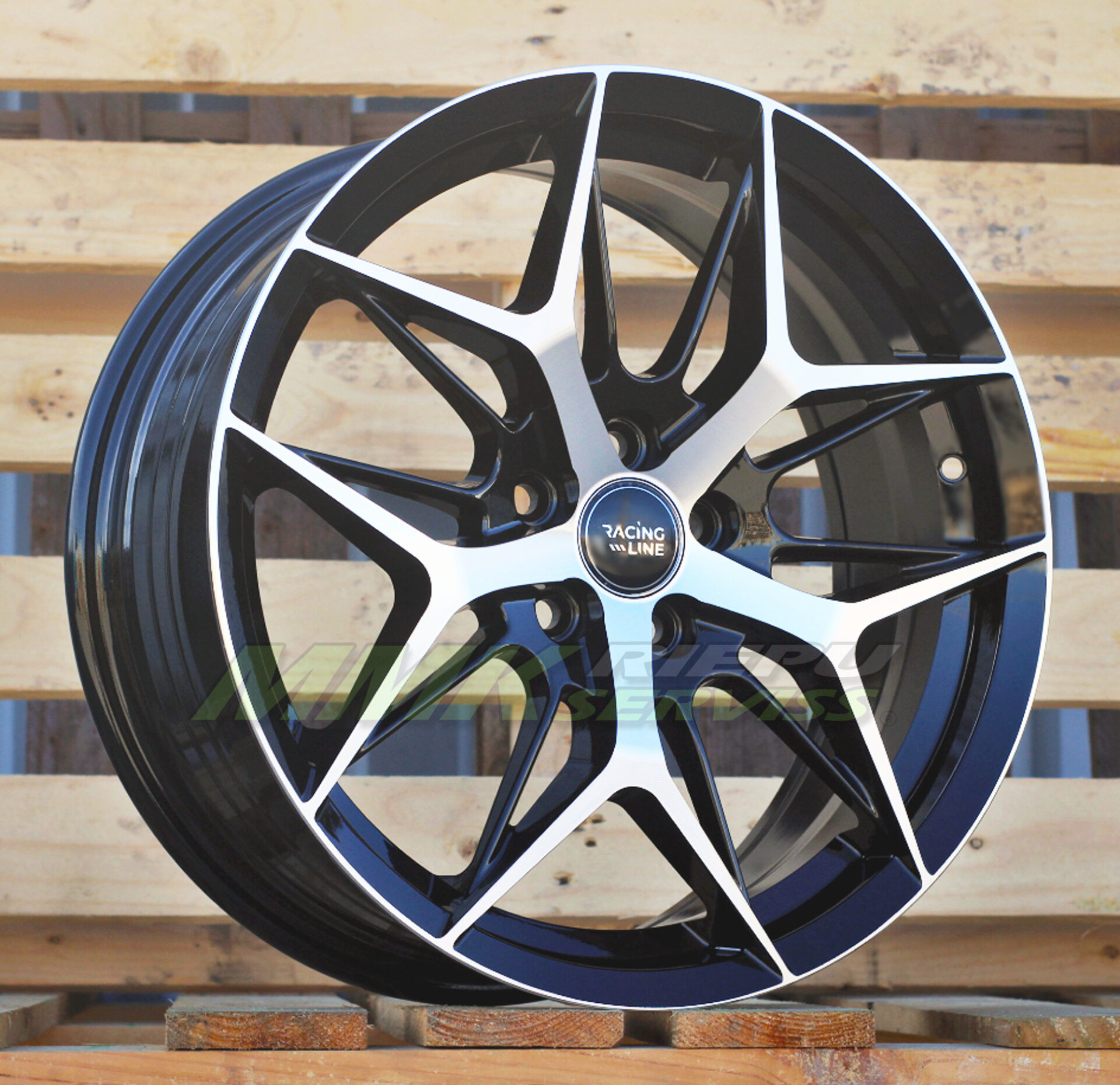 R17x7 5X114.3 ET 40 67.1 FBX114 Black Polished (MB) - Aluminija A riepas