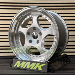 R17X8.5 5X120 ET28 72.6 EMR L2384 Silver Lip Polished Chrome R - Aluminija A riepas