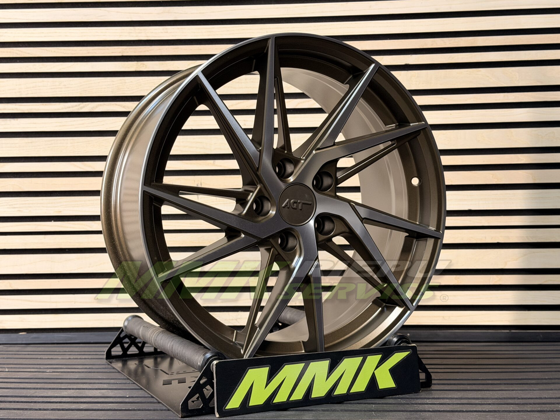 R18X8 5X108 ET35 72.6 AGT Wheels 18259 Matt Bronze Diamond - Aluminija A riepas