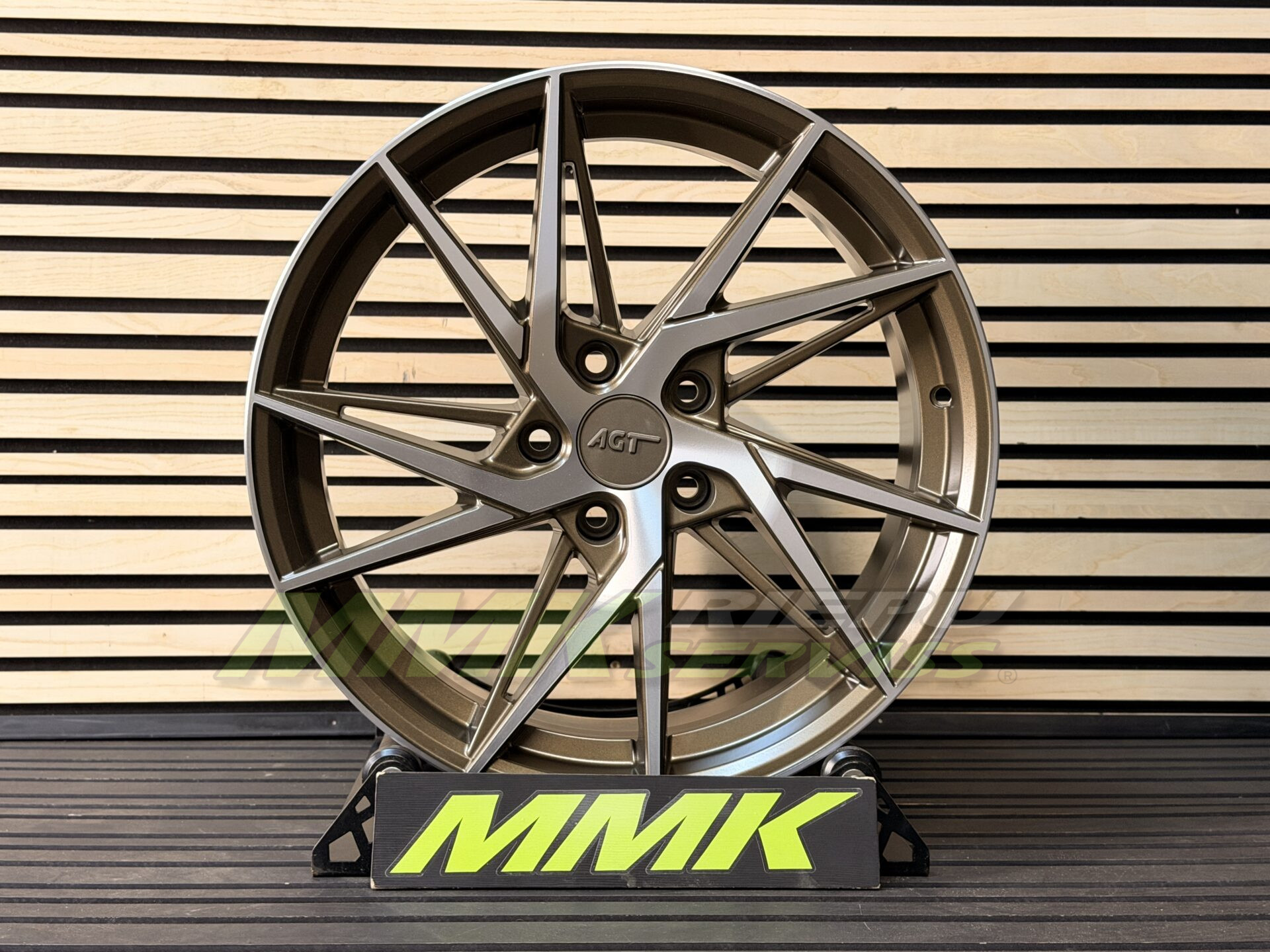 R18X8 5X108 ET35 72.6 AGT Wheels 18259 Matt Bronze Diamond - Aluminija A riepas