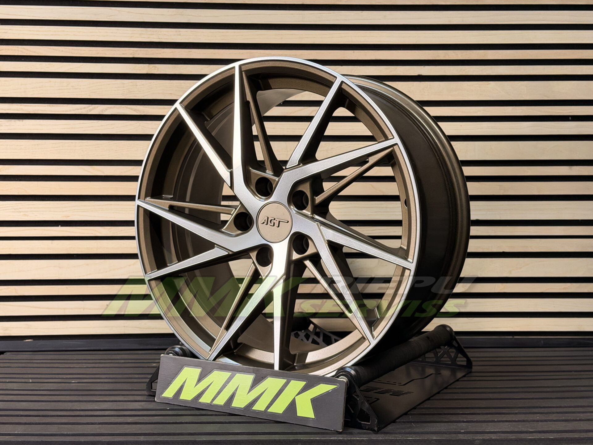 R18X8 5X108 ET35 72.6 AGT Wheels 18259 Matt Bronze Diamond - Aluminija A riepas