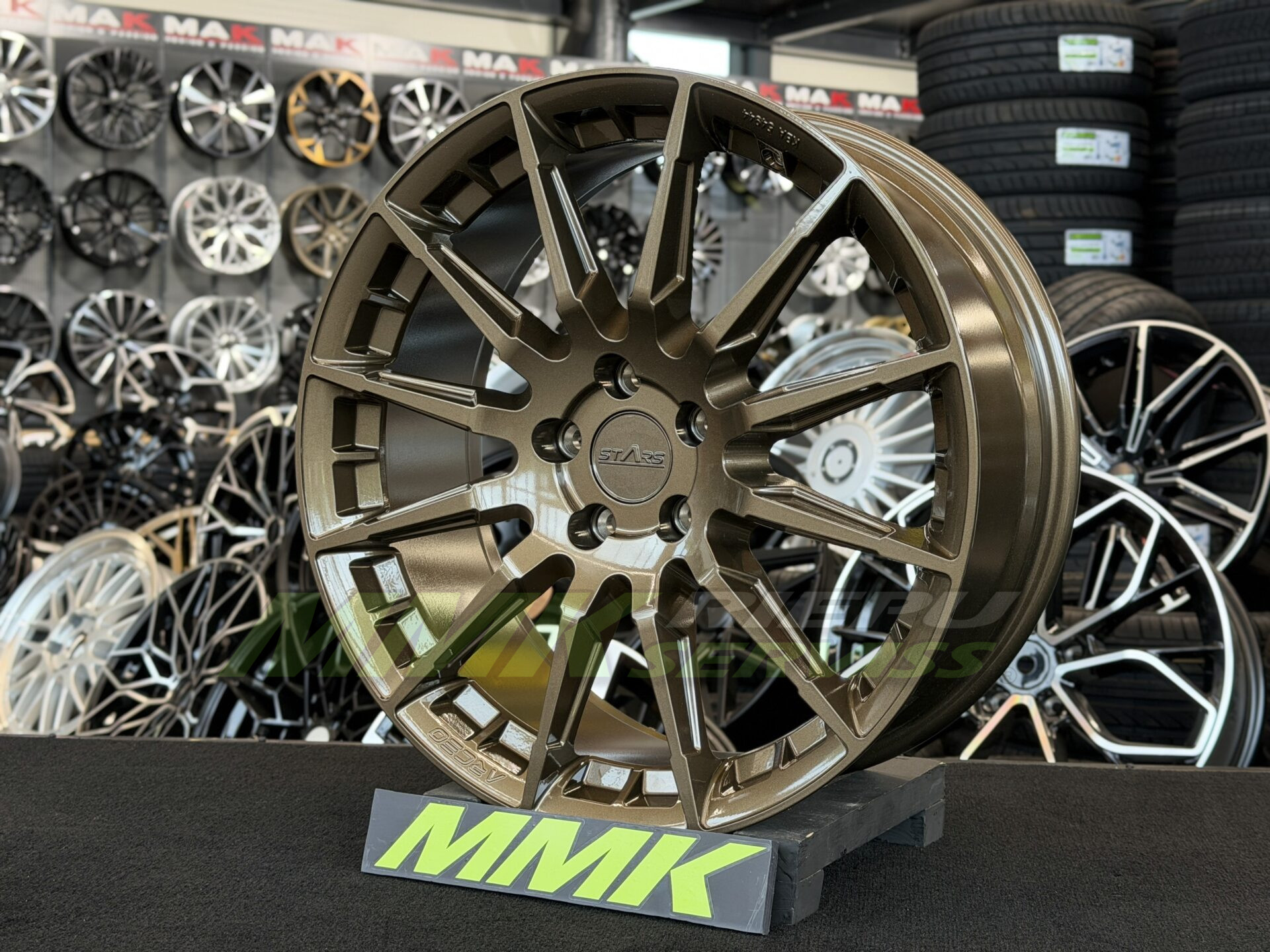 R19X8 5X112 ET30 73.1 ARCEO ASW03 Glossy Bronze - Aluminija A riepas
