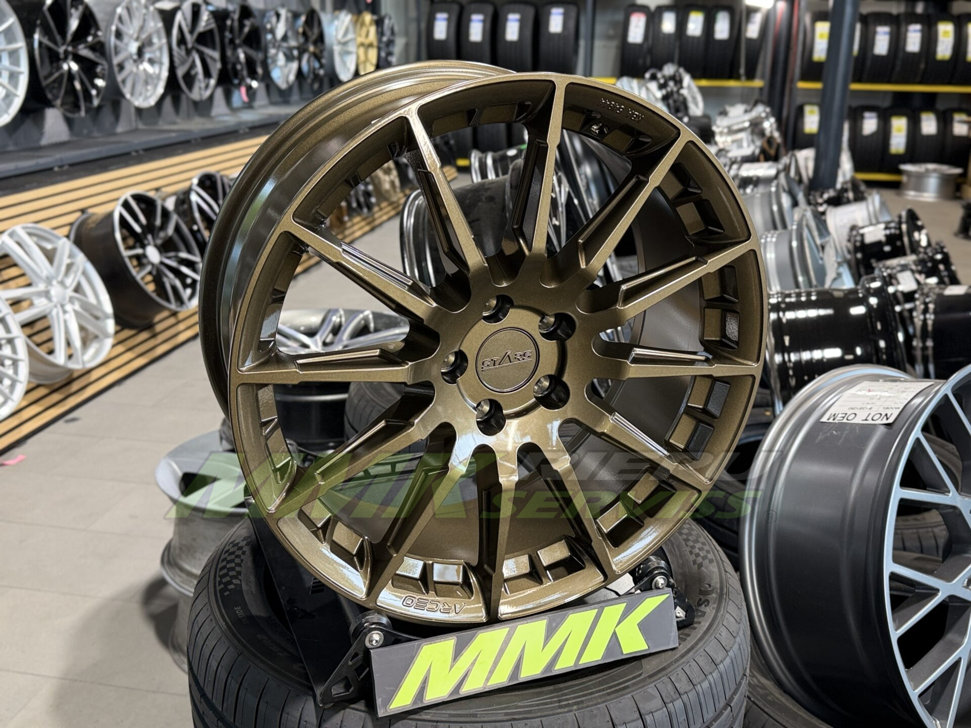R19X8 5X112 ET30 73.1 ARCEO ASW03 Glossy Bronze - Aluminija A riepas