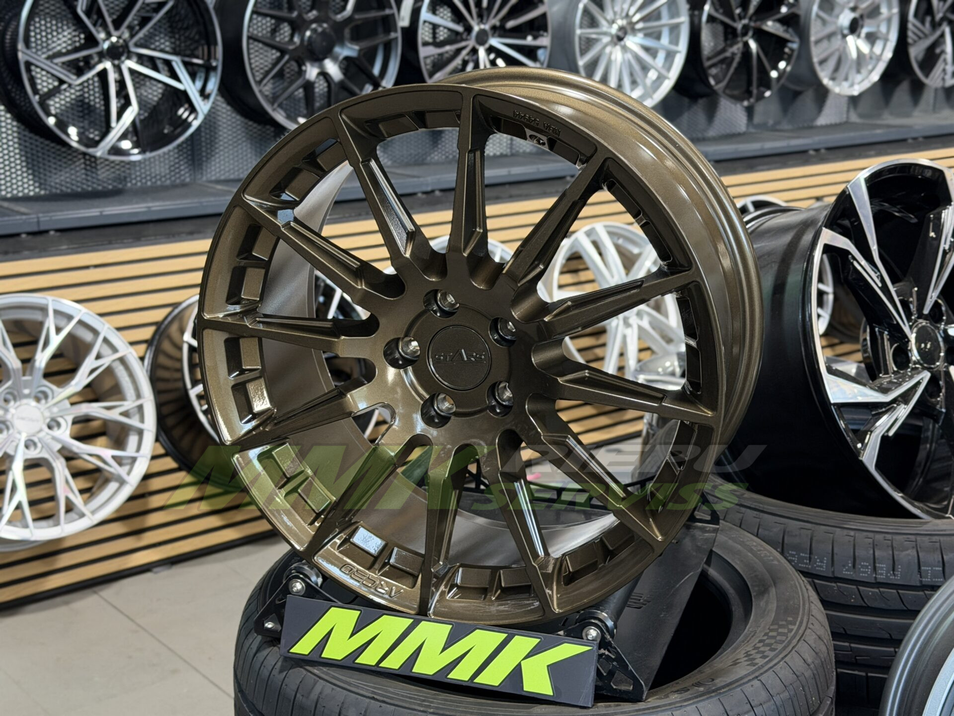 R19X8 5X112 ET30 73.1 ARCEO ASW03 Glossy Bronze - Aluminija A riepas
