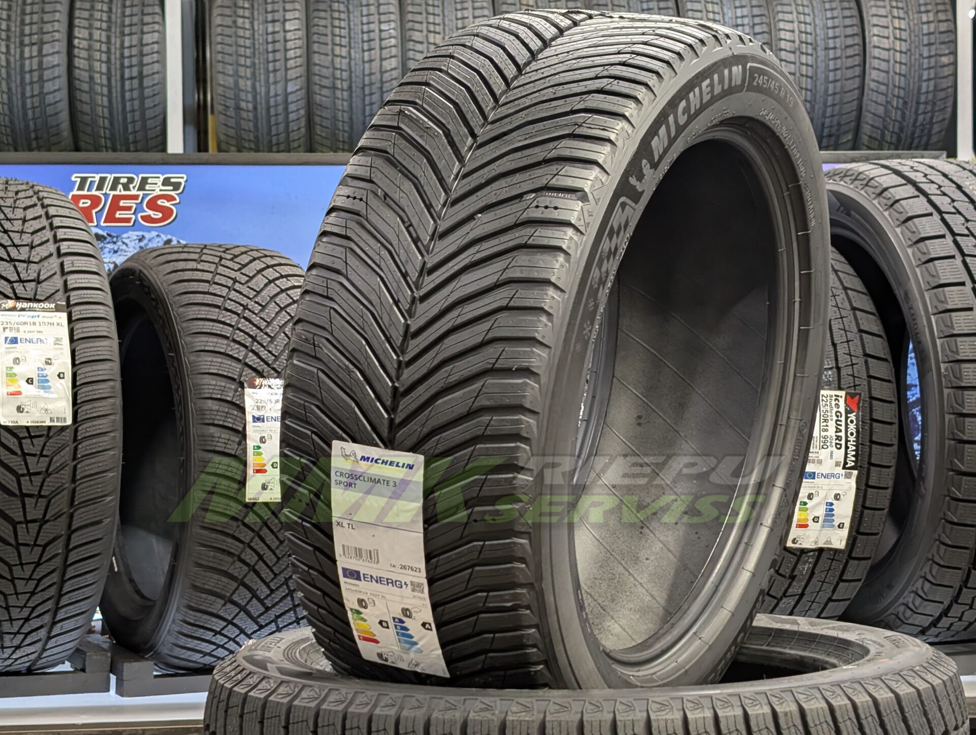 245/45R19 Michelin CrossClimate 3 Sport 102Y XL RP - Vissezonas riepas / Ziemas riepas