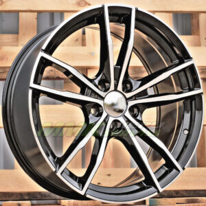 R18X8 5X112 ET27 66.6 A5588 Black Polished (MB) - Aluminija A riepas