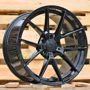 R18X8 5X112 ET27 66.6 B1416 (FBX124) Black (BL) - Aluminija A riepas